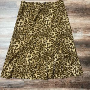 Leopard print skirt